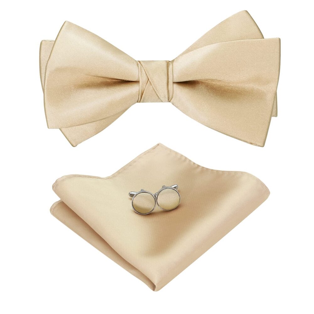 9938 Bow Ties Formal Satin Bowties Pre-tied Style Classic Tuxedo Bowtie &